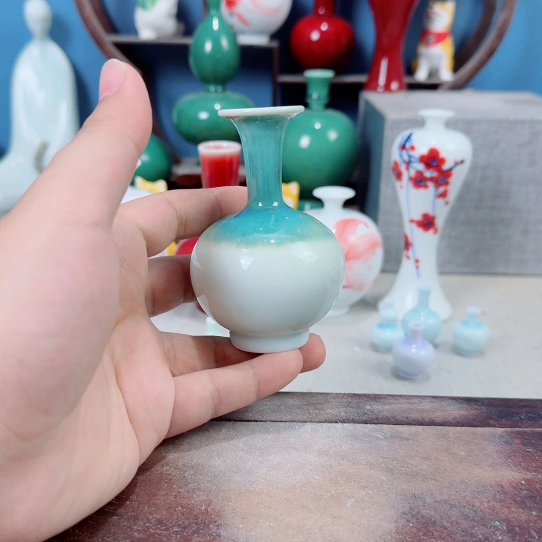 陶瓷手工小花器摆件
