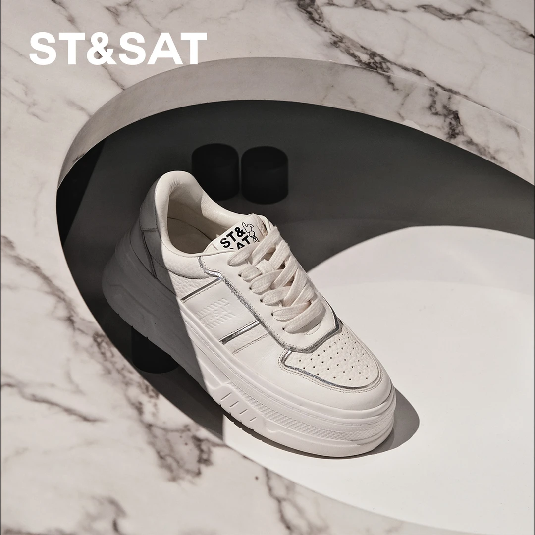 星期六透气浅口时尚休闲鞋潮流休闲鞋春季女鞋系带秋季低帮2O17