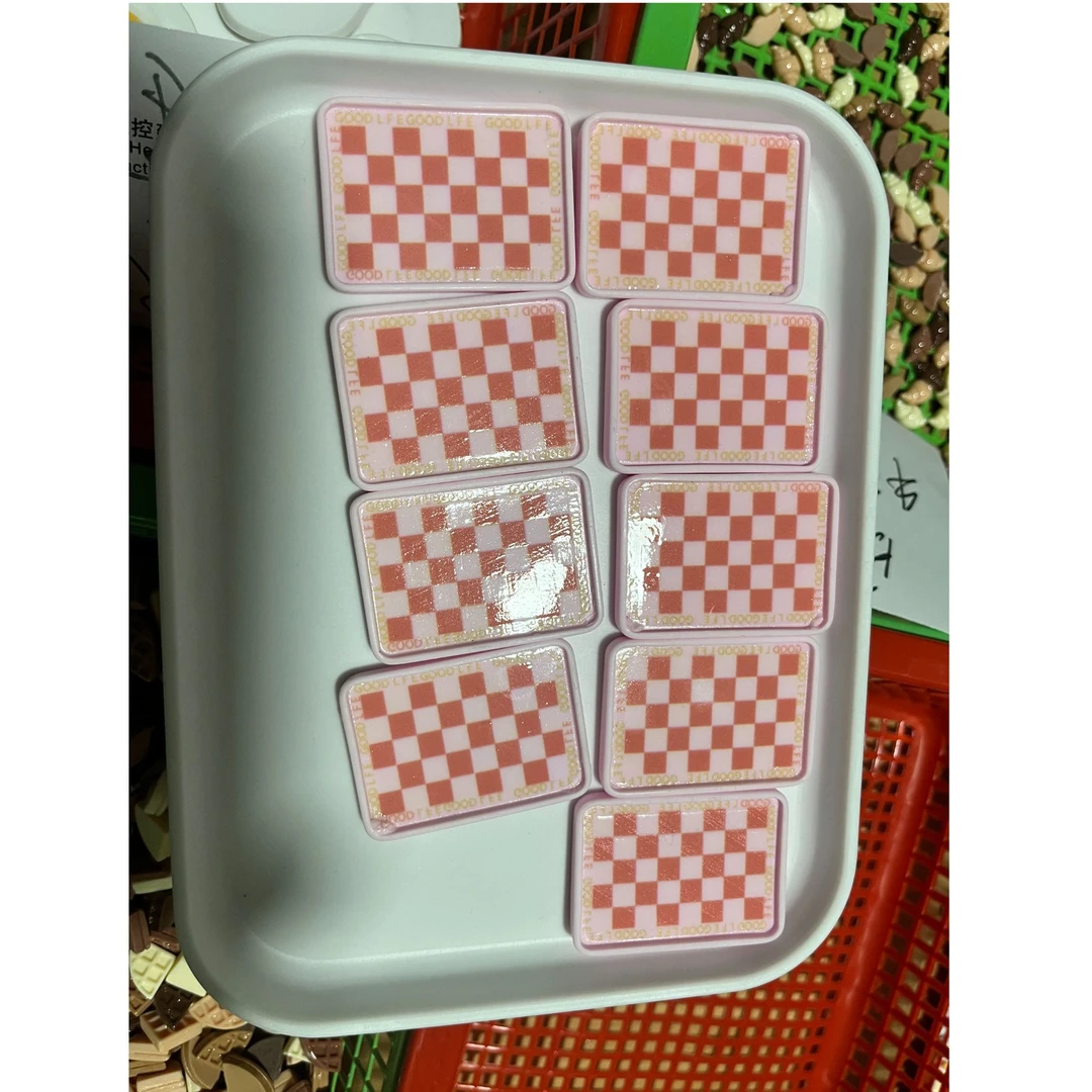 4棋格盘粉色树脂配件系列