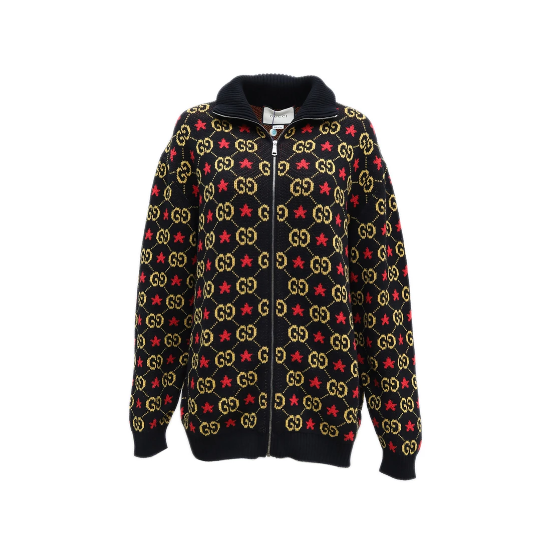 99新 GUCCI/古驰 【lulu】毛衣外套 黑色 棉P214344982