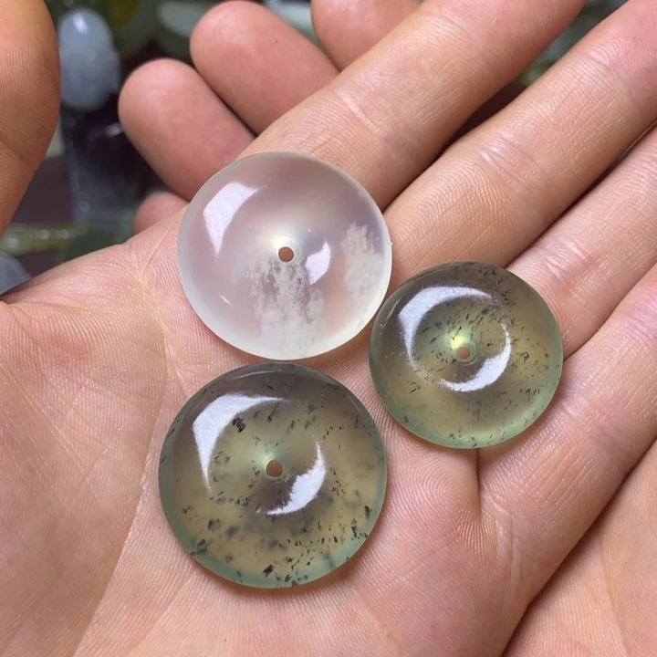 岫玉岫玉颈饰未镶嵌二*