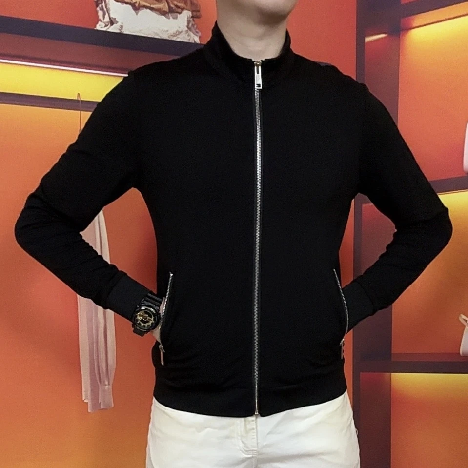逸朗欧品【顺丰包邮】秋季男士立领长袖轻奢休闲外套百搭开衫修身66