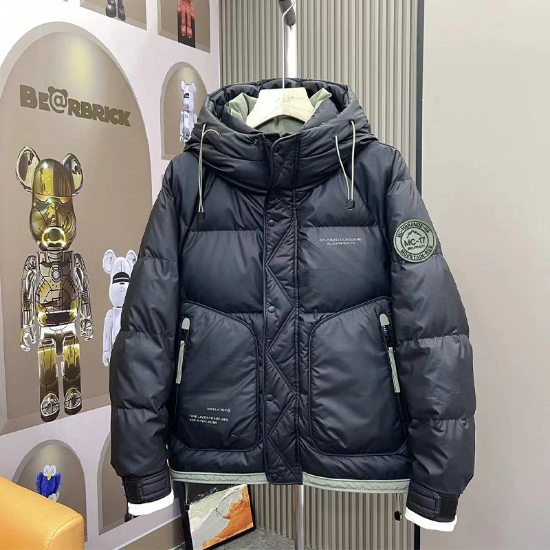 冬季滑雪保暖男士短款修身棉外套百搭时尚休闲潮流帅气88602