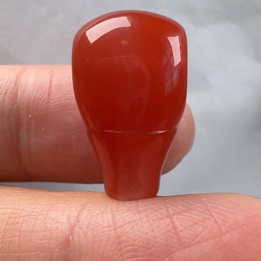 南红玛瑙未镶嵌三通11.8*11.4