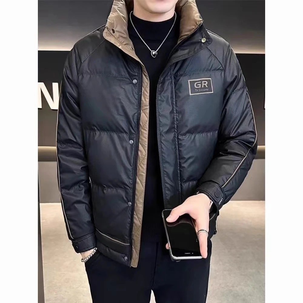 冬装立领防寒服2024季新款潮牌潮流时尚加厚短款保暖外套887753