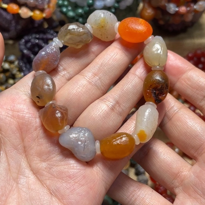 玛瑙/玉髓未镶嵌手链