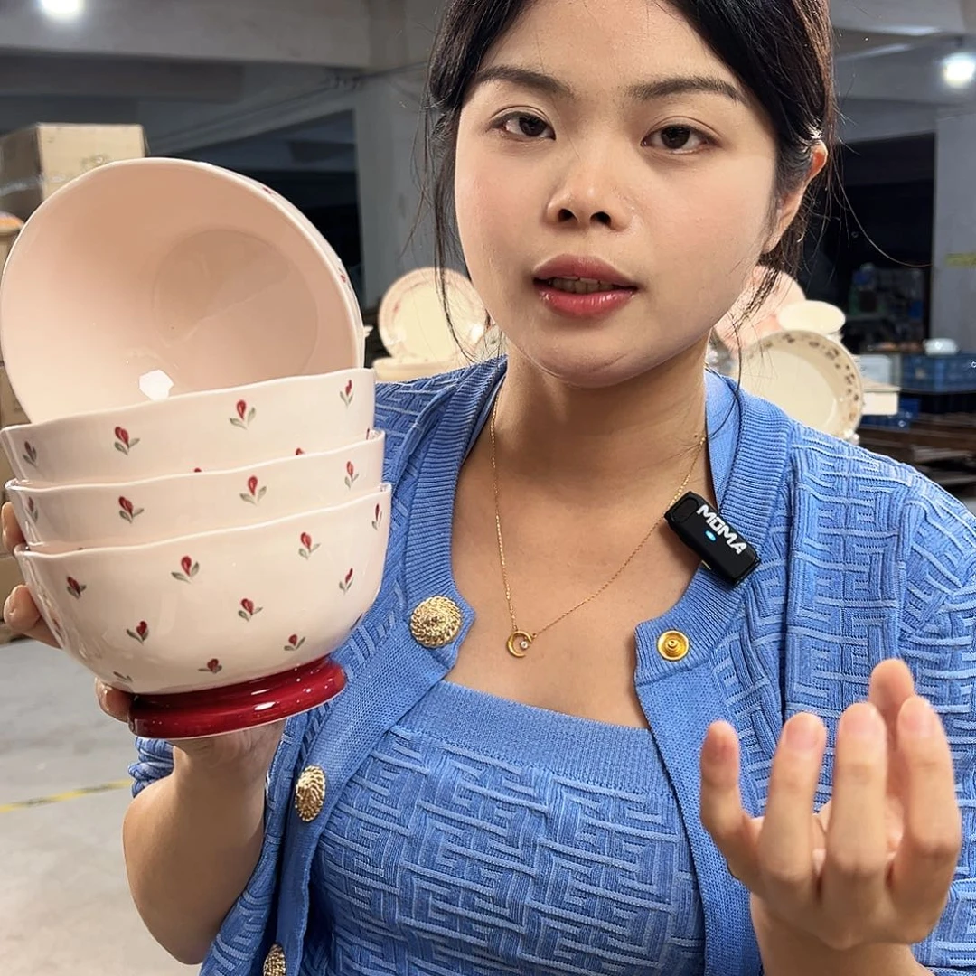 潮州微瑕陶瓷餐具5.5寸