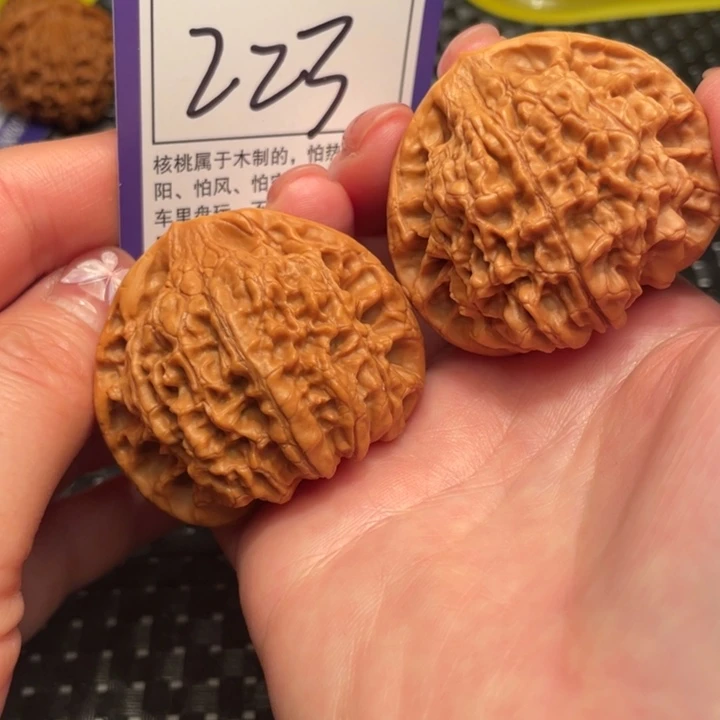 文玩核桃把件48官帽223