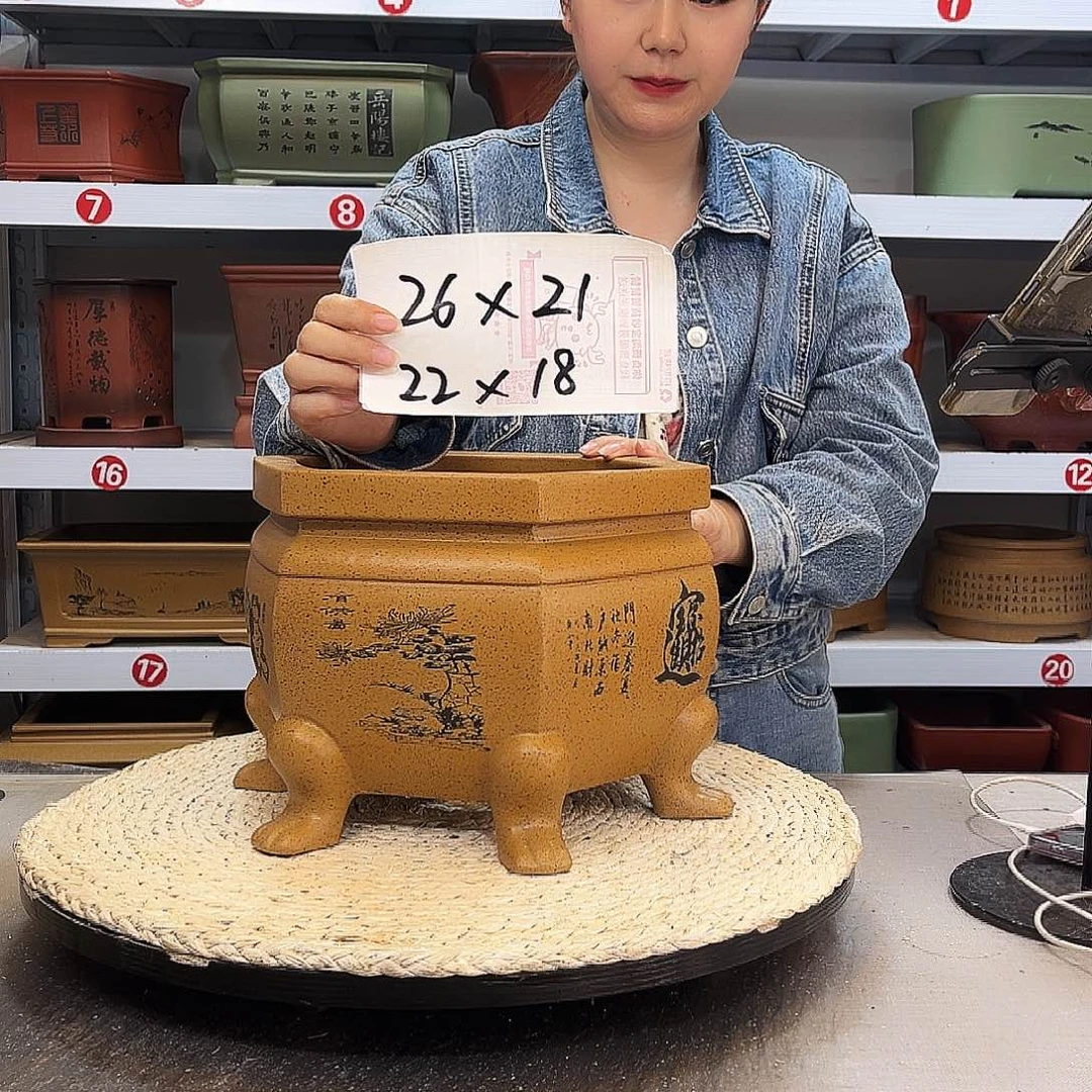 紫砂花盆紫砂花盆