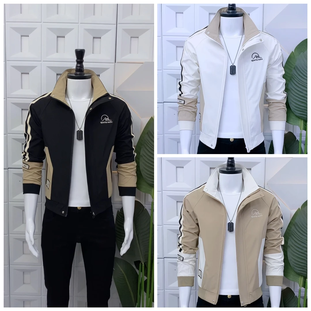 男士春秋新款外套高级感男装外套时尚潮流痞帅立领爆款外套男