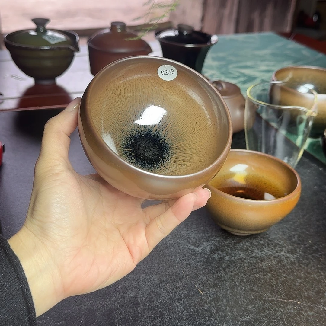 茶盏680 0542建窑建盏·柴烧·手工·原矿·铁胎