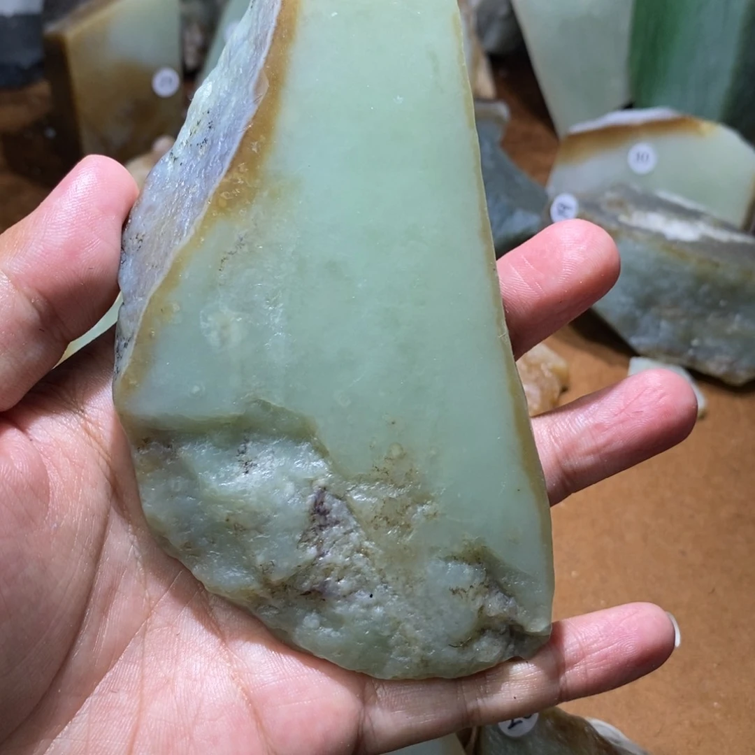 未镶嵌和田玉珠宝半成品终*
