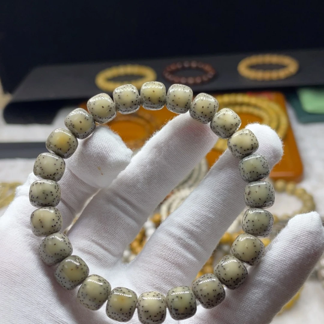 【闪购商品】手串星月菩提9.5糯冰留白火龙果