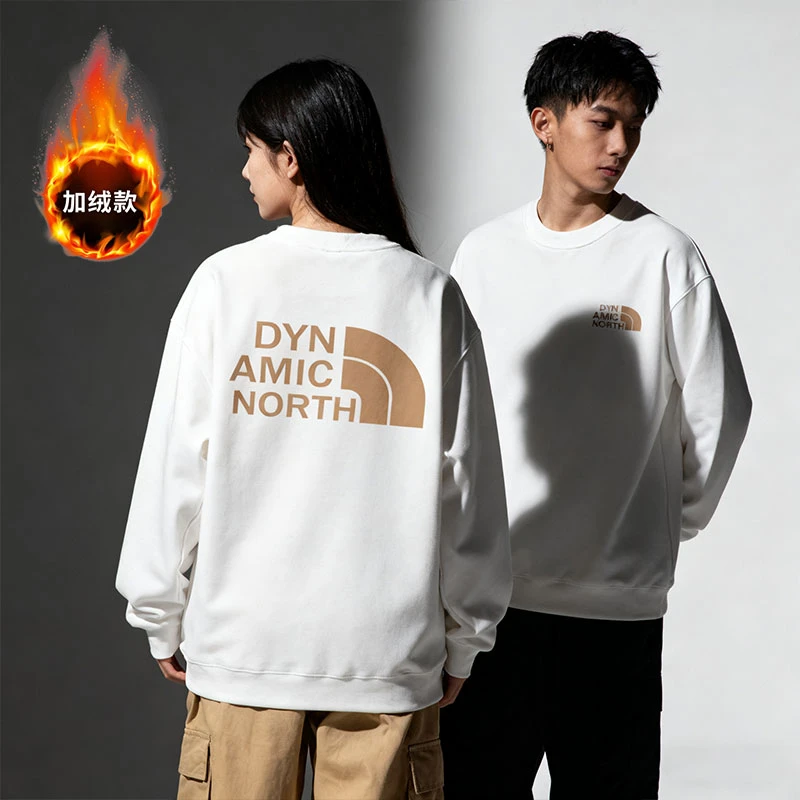 动感北面卫衣套装2025秋冬款情侣款保暖休闲上衣加绒加厚保暖