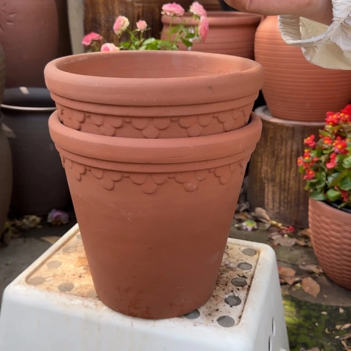 紫砂花盆口24高23宜兴紫砂粗糙