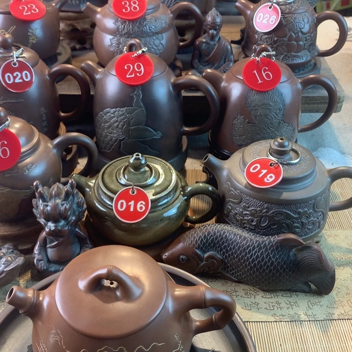 *****坭兴陶手工线刻壶不要杯子