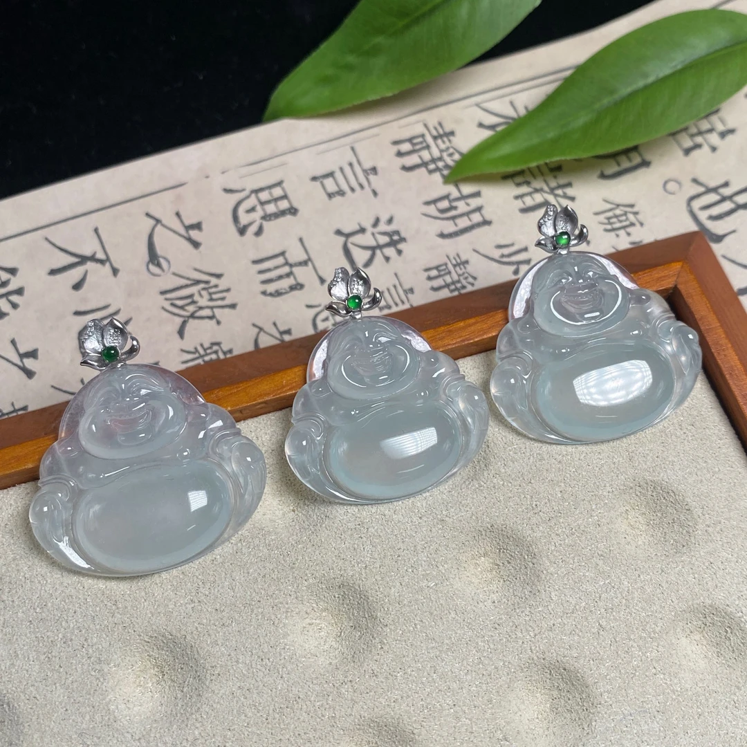 思懿手镯之家-18k翡翠佛公-约30*26*5mm-14775-TY-多样性发一