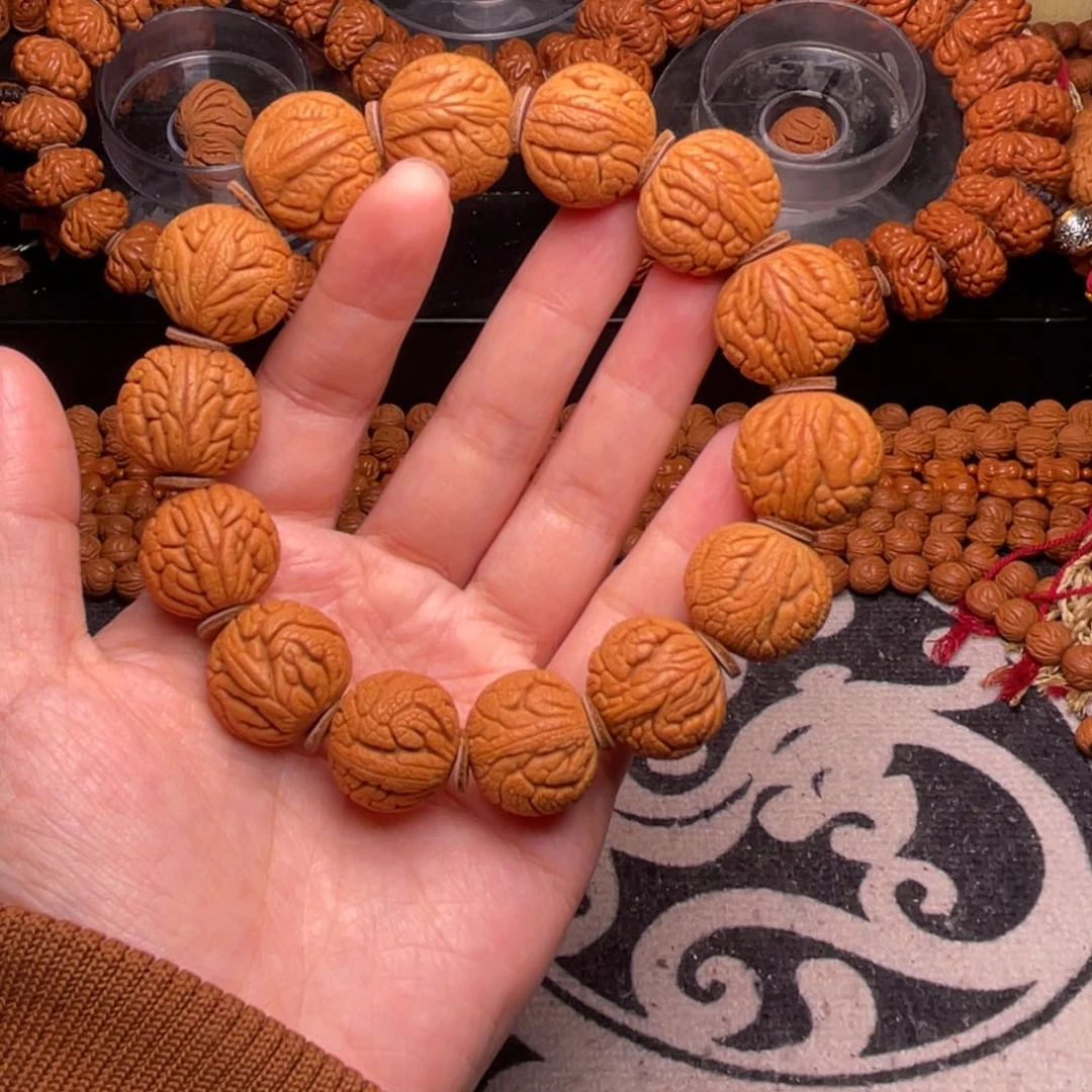 手串桃核龙纹龙珠20