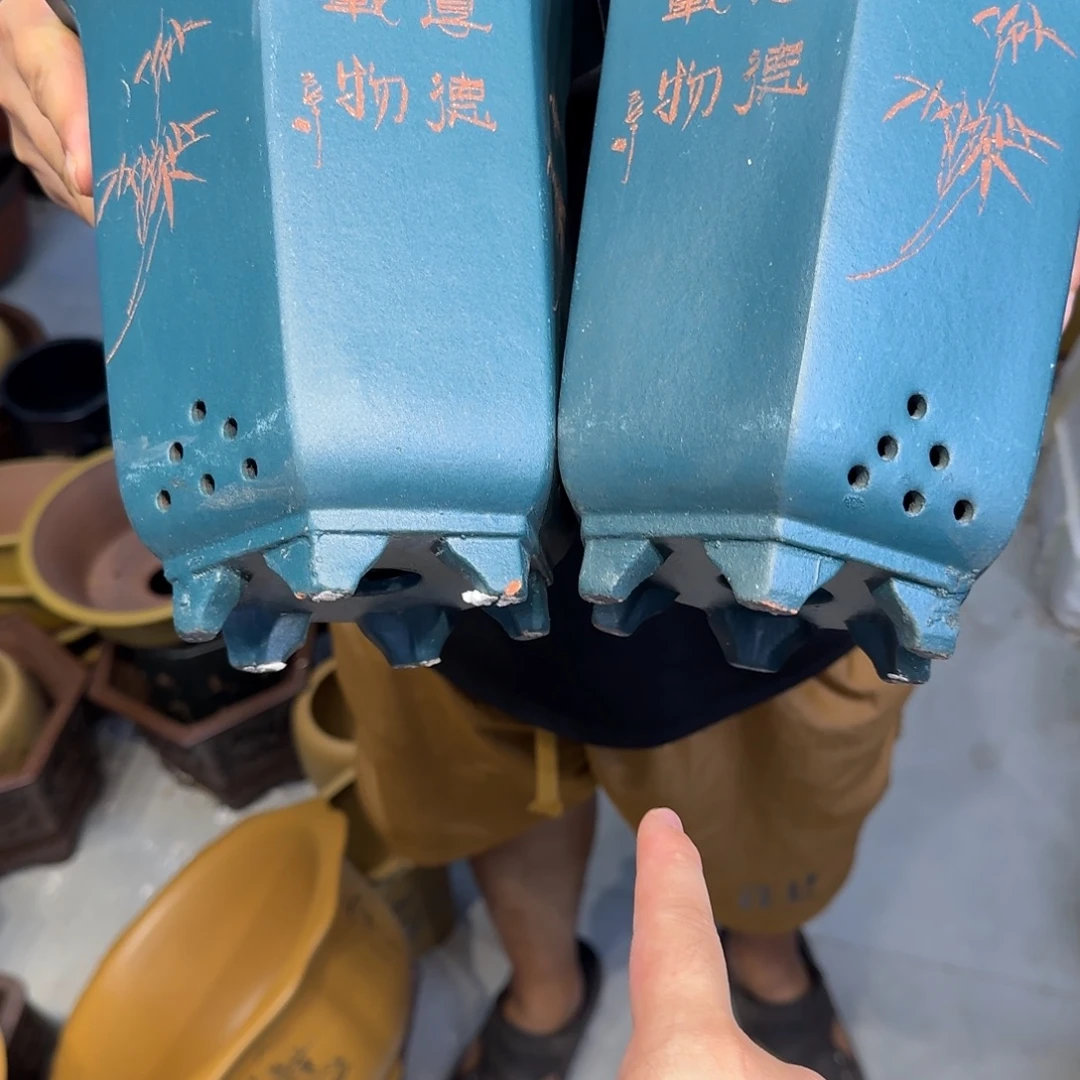 紫砂花盆瑕疵和瑕疵