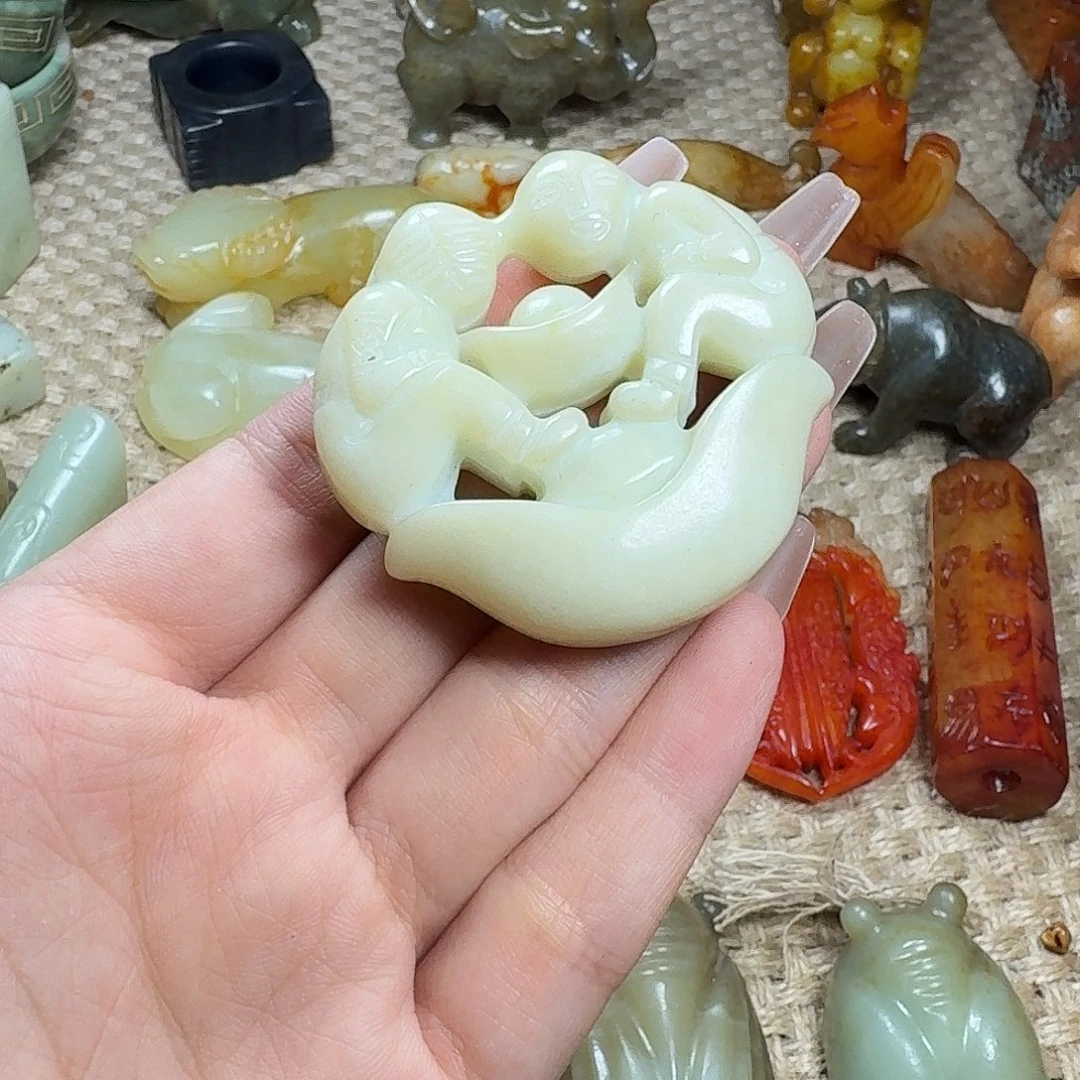 白玉菩提吊坠挂件