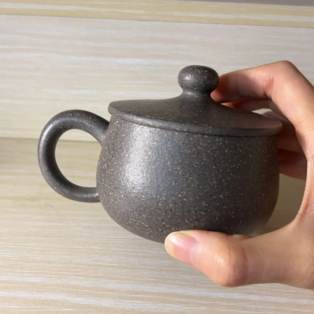紫砂茶壶段泥盖杯180