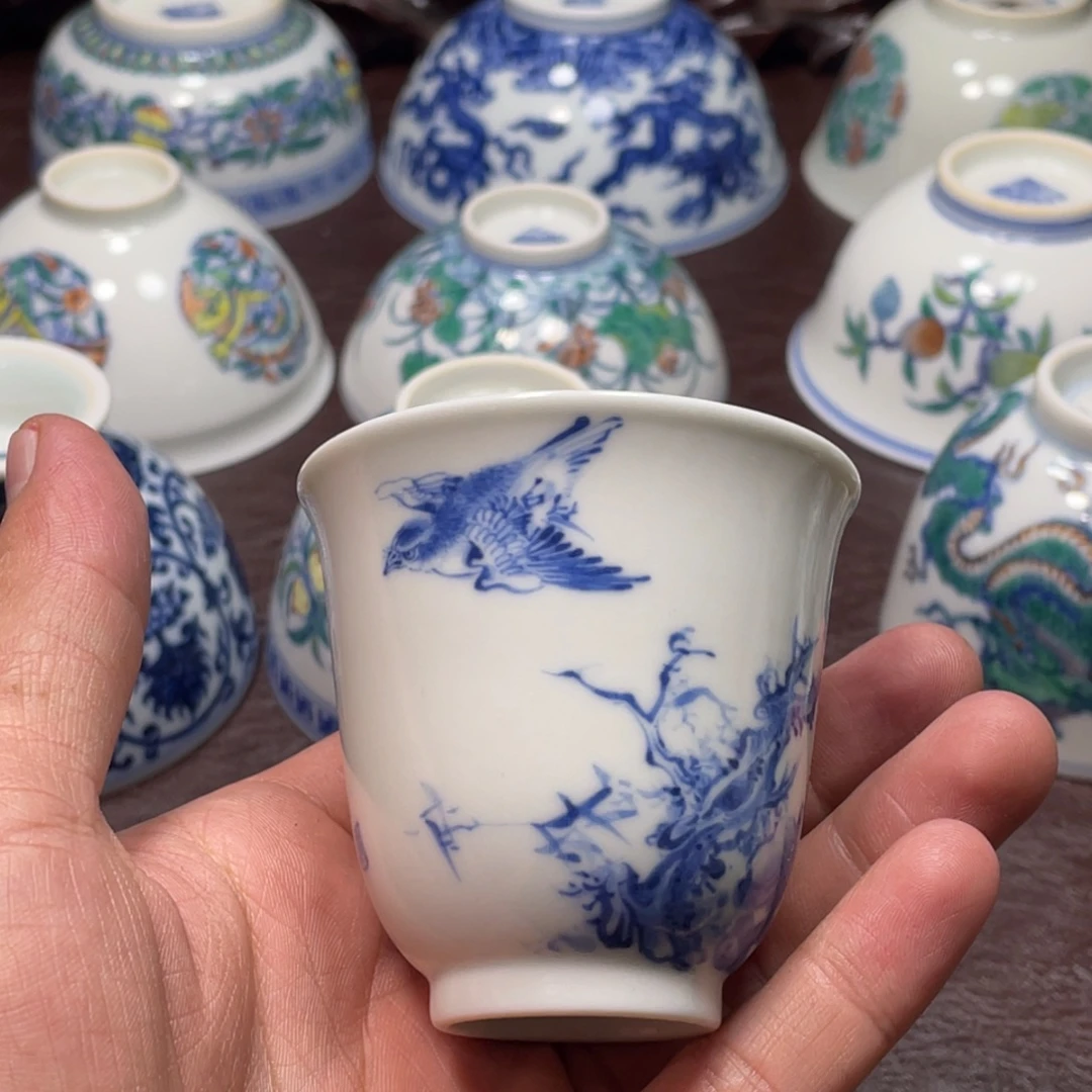 杯景德镇陶瓷现代手工陶瓷茶具