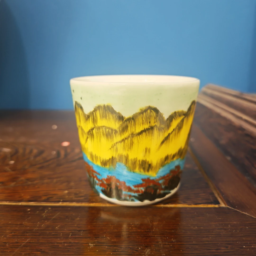 【程羊仔】高温陶瓷，茶道主人杯瓷流水8