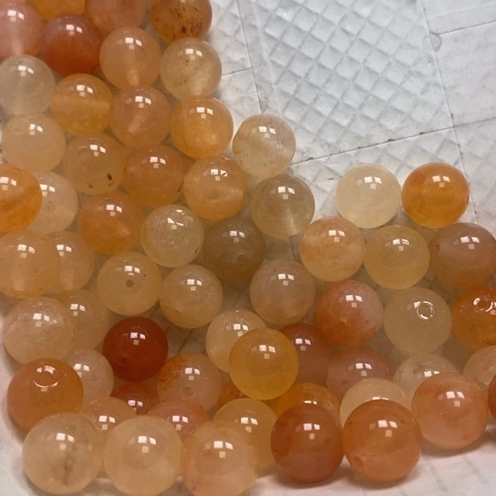 甜***蜜石英岩玉未镶嵌珠宝半成品