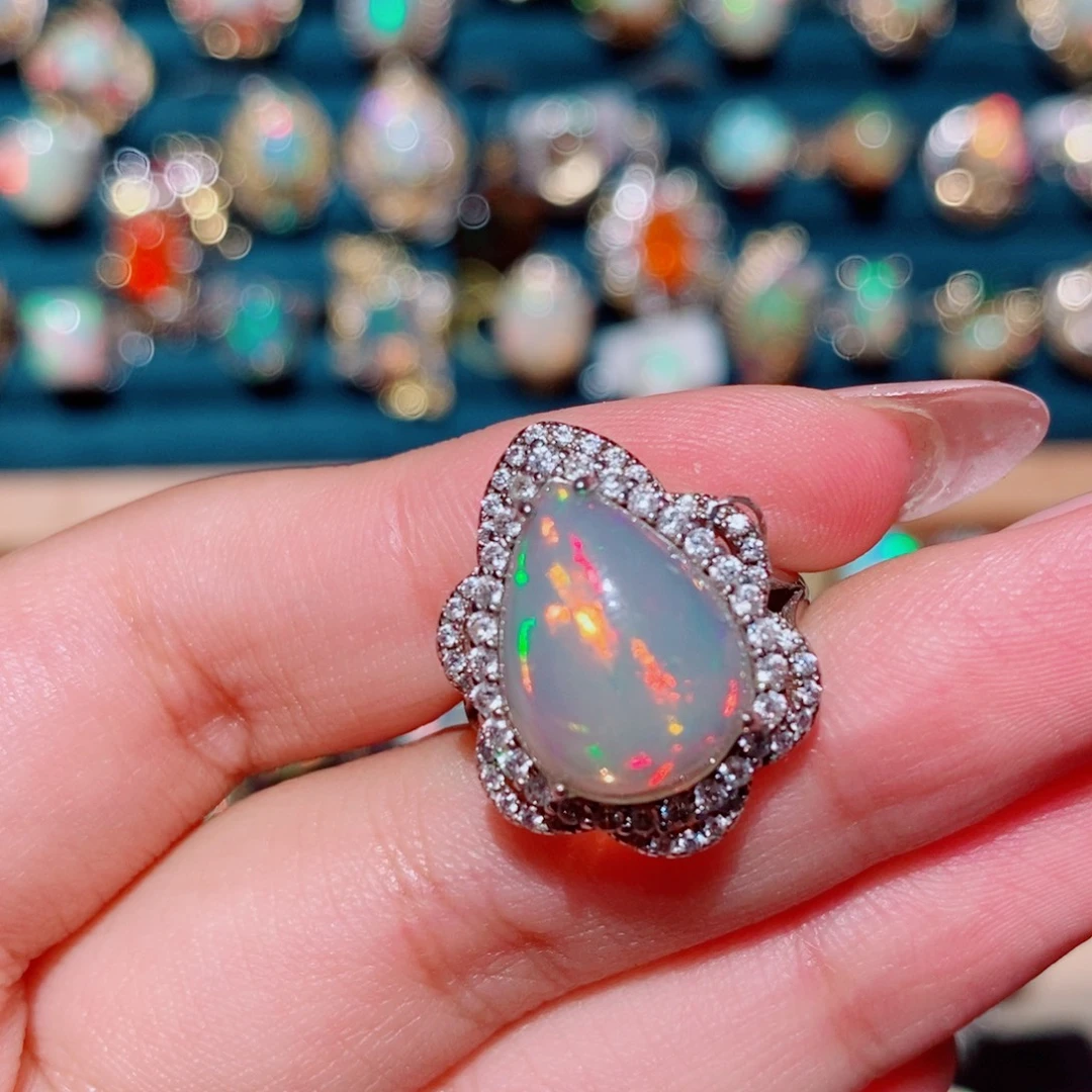 欧泊银S925镶嵌戒指