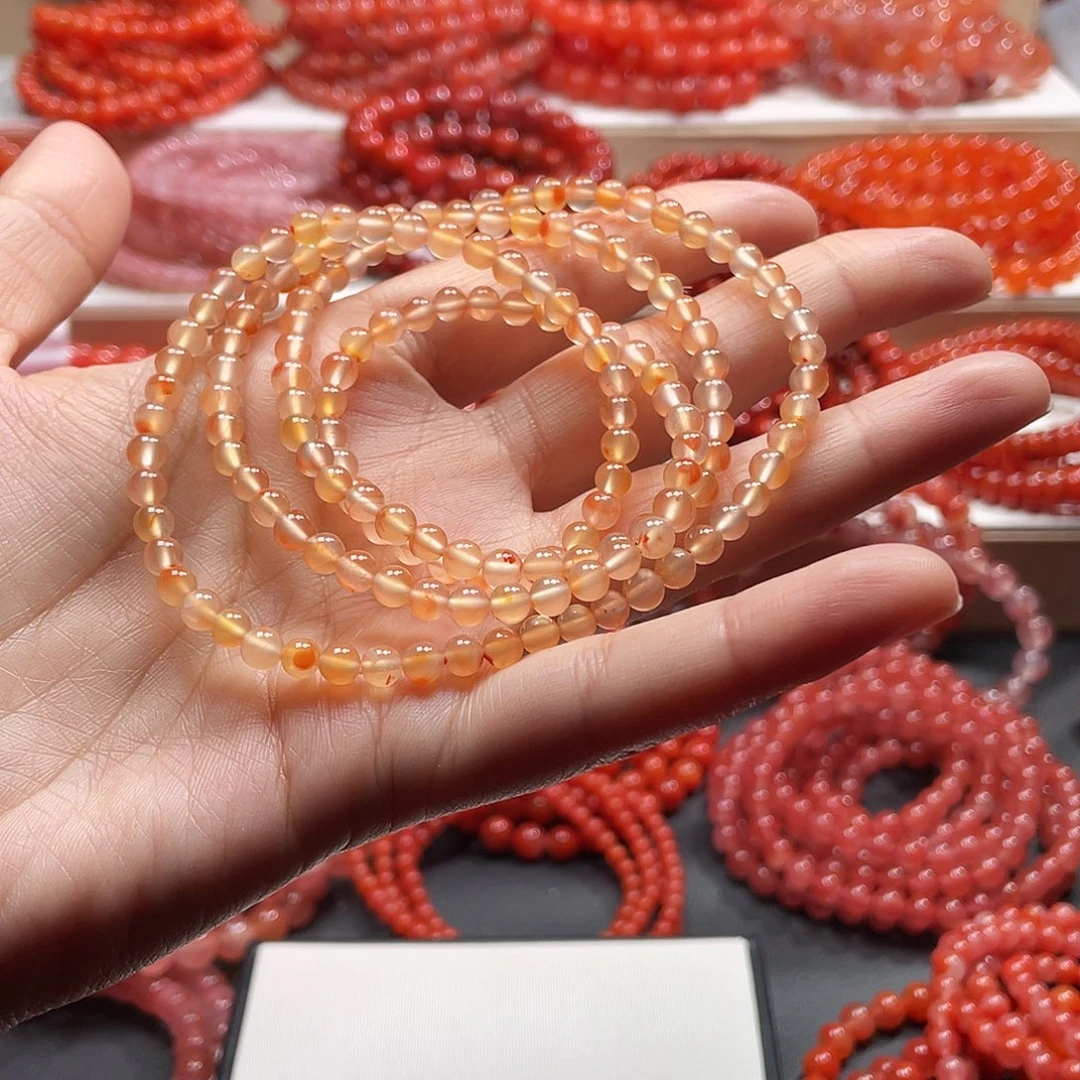南红玛瑙未镶嵌手链