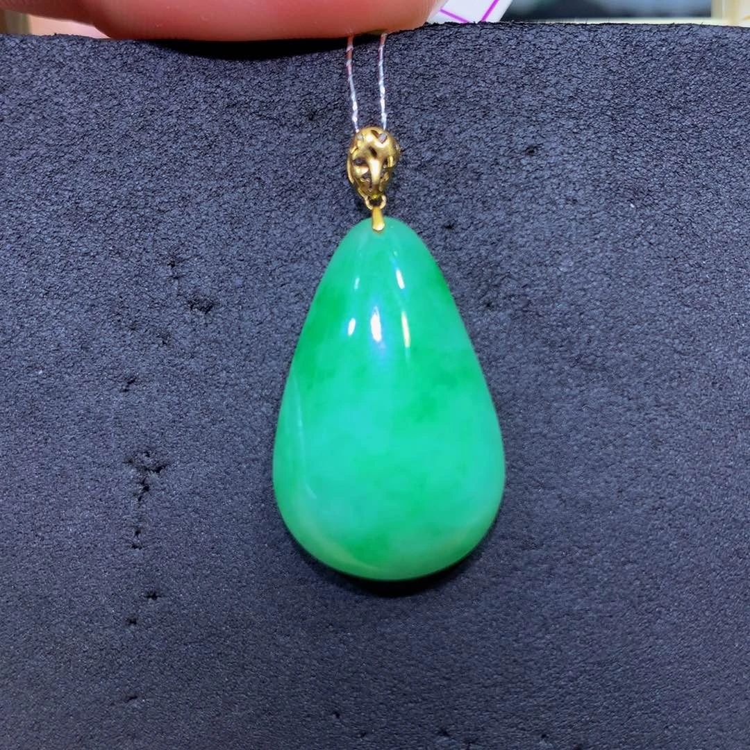 翡翠18K金镶嵌手链翡翠