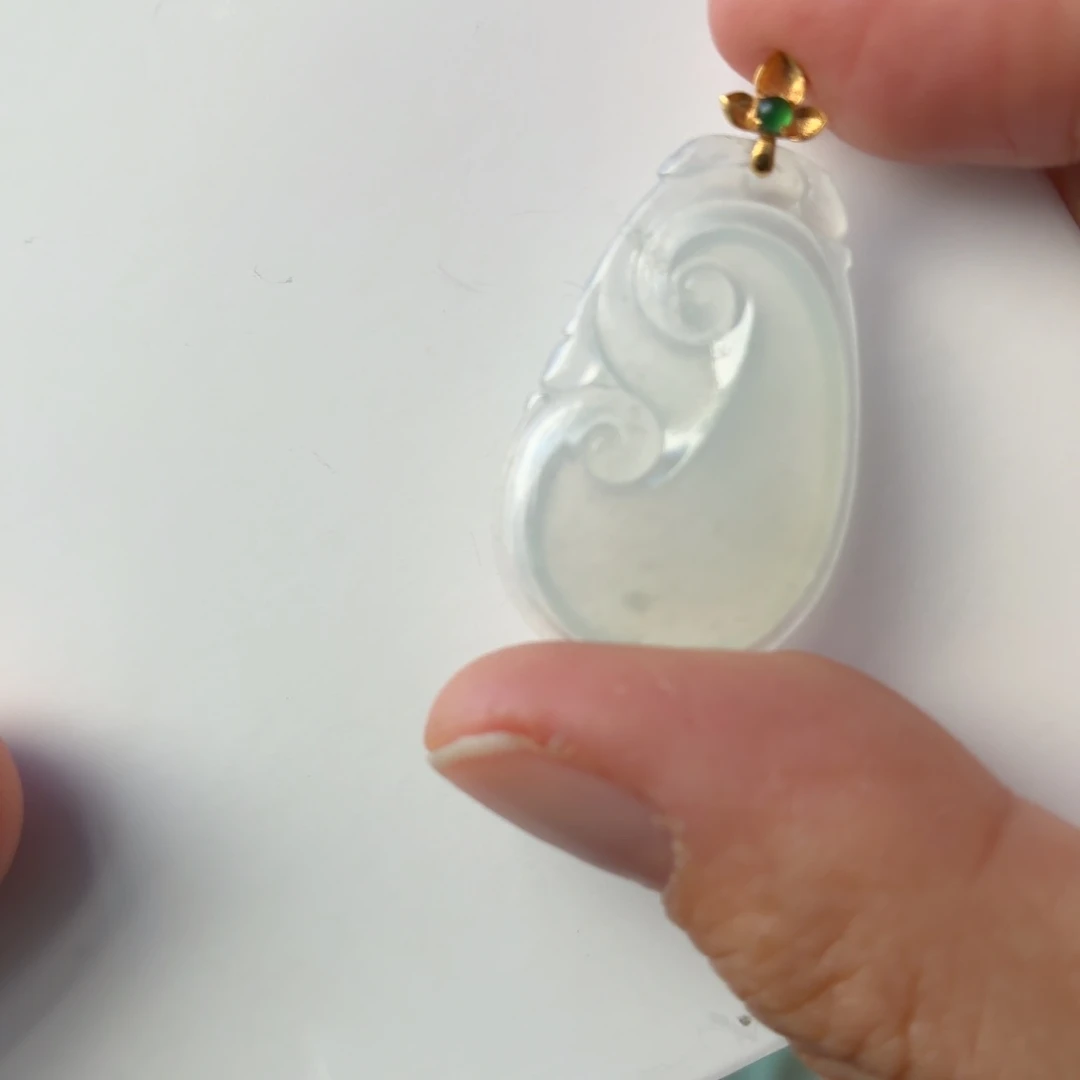 翡翠未镶嵌颈饰天然