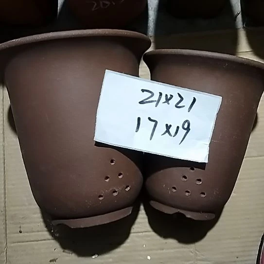 紫砂金钟套盆一大一小