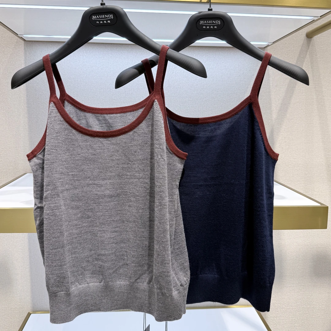 LINGZI/领姿打底吊带绵羊毛吊带背心741742