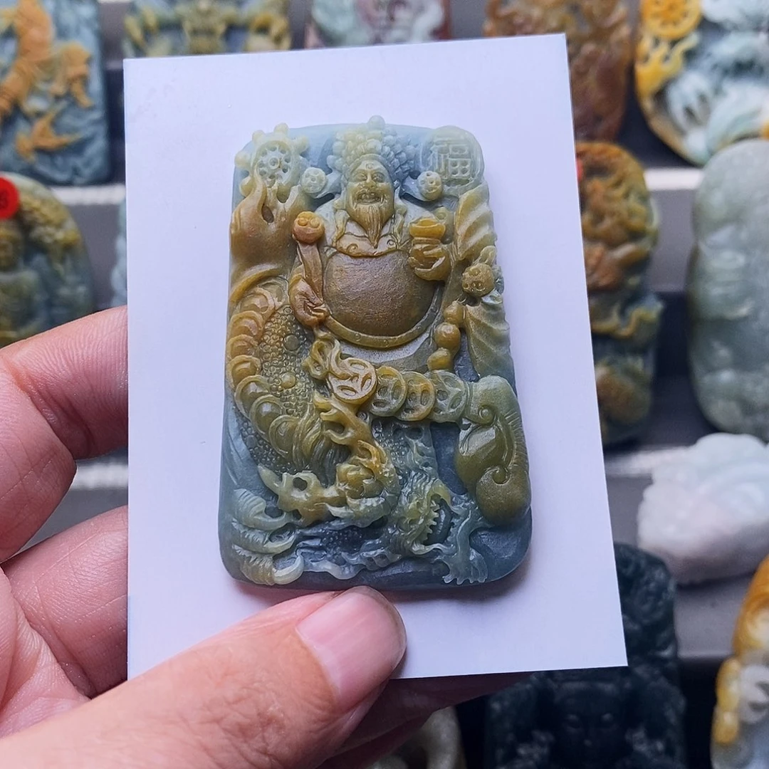 定制翡翠未镶嵌财神爷