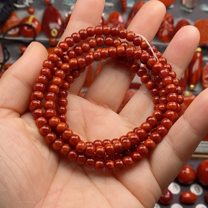 南红玛瑙5+佛珠未镶嵌
