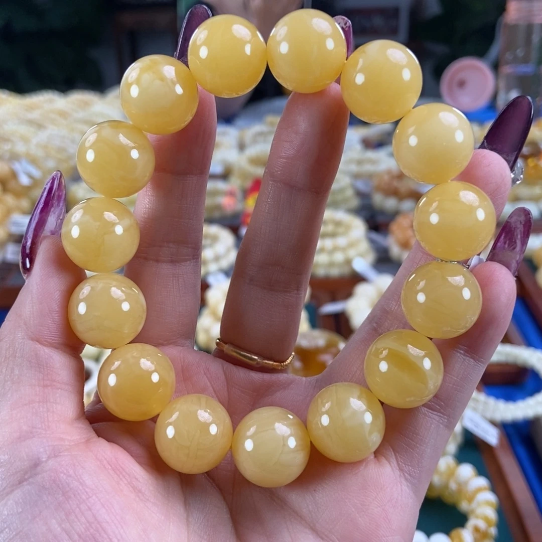 未镶嵌琥珀手链16同料35.3