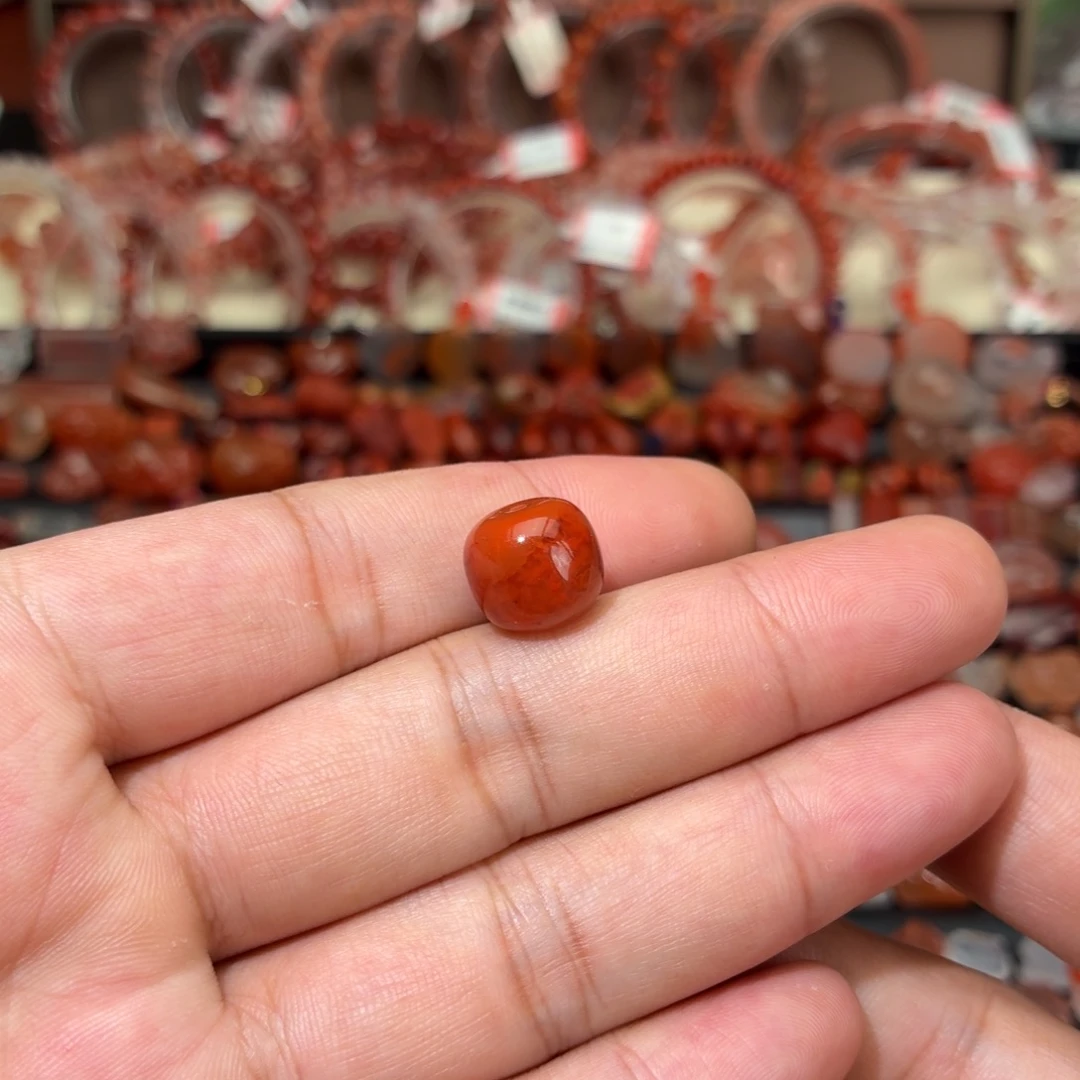 *****南红玛瑙未镶嵌颈饰火焰纹老型12+