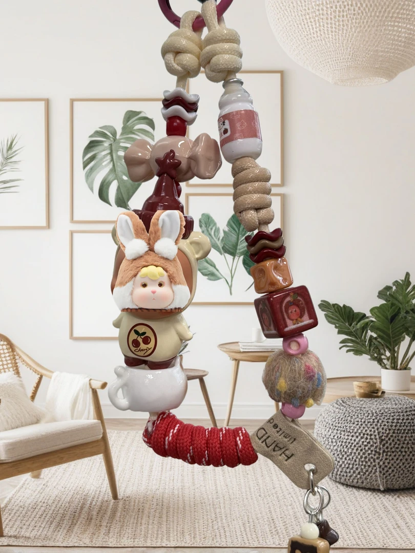 【手工编绳款】手工DIY萌粒编绳链