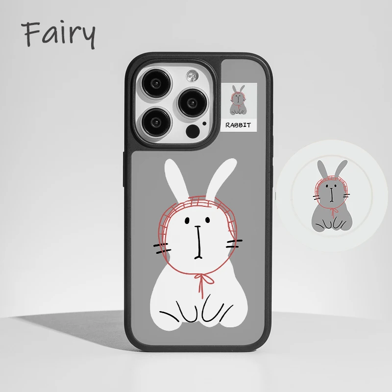 兔精灵适用苹果16promax手机壳iphone15pro新款14可爱小众12磁吸