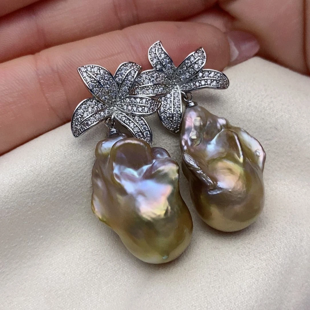 【闪购商品】淡水珍珠耳饰未镶嵌