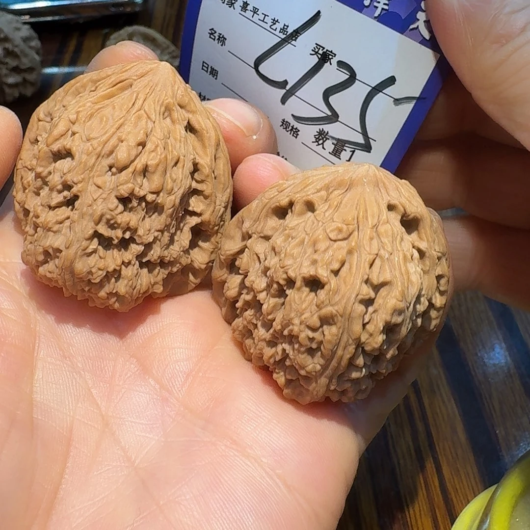 把件文玩核桃40三角疆