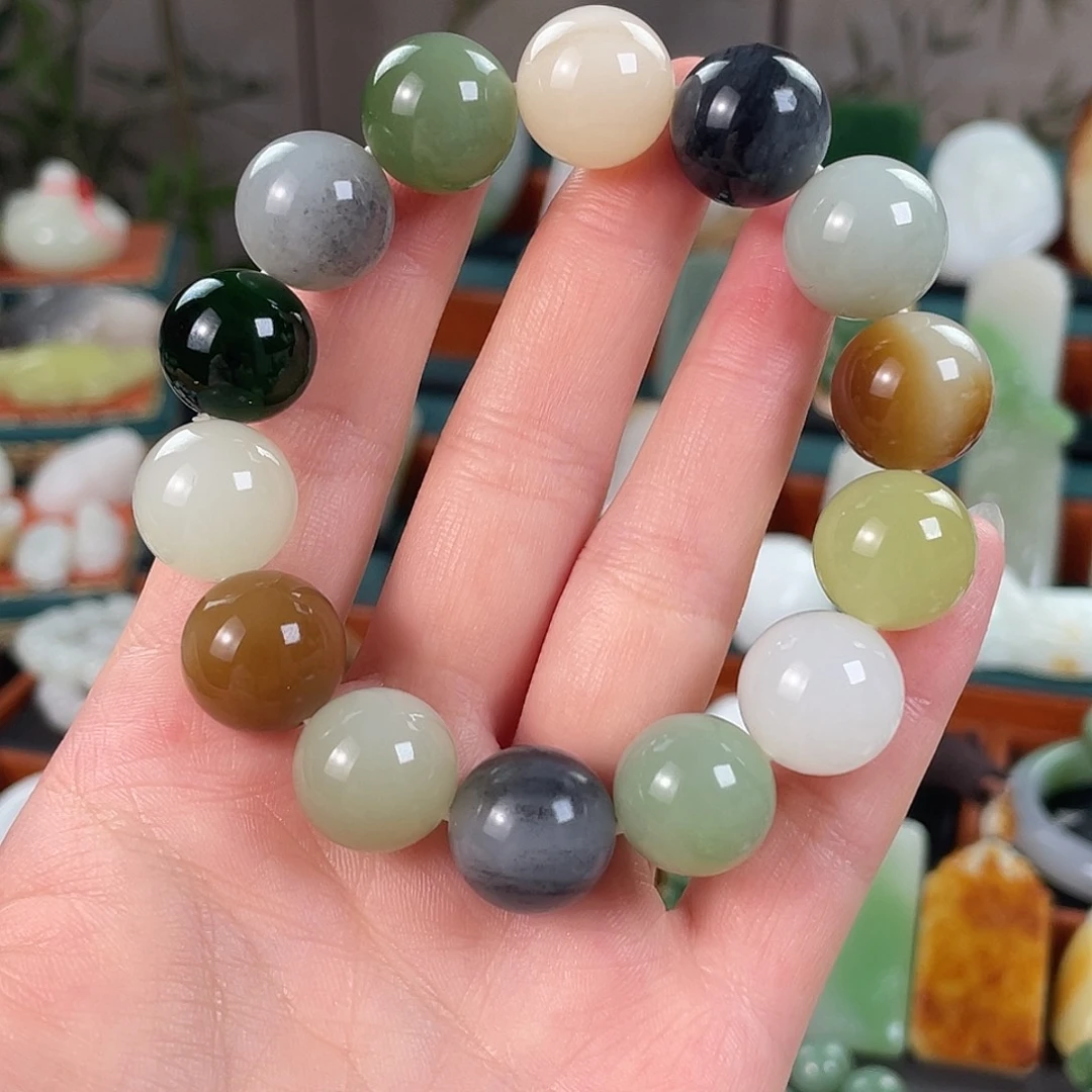 和田玉未镶嵌手链