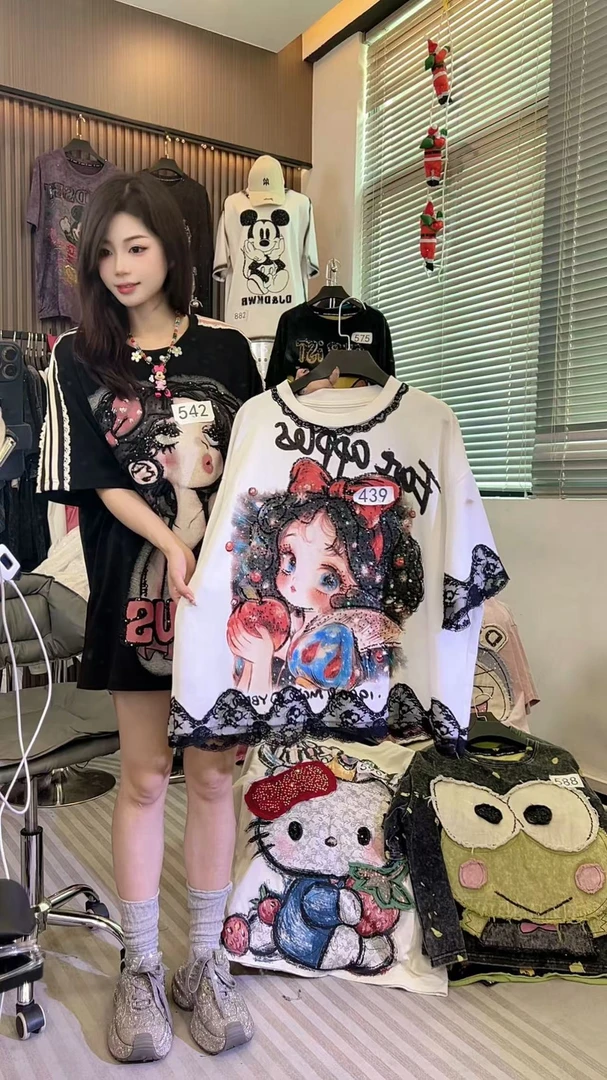 【400-599】春款新款穿搭省钱风百搭重工卫衣短袖T恤裙子外套0209