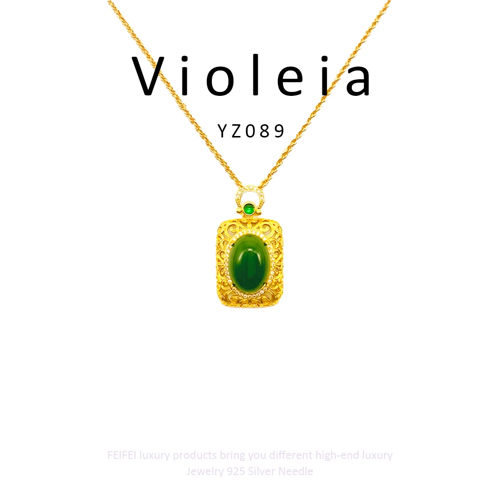 铜合金项链 【罗马浪漫】Violeia经典百搭轻奢吊坠~ YZ089