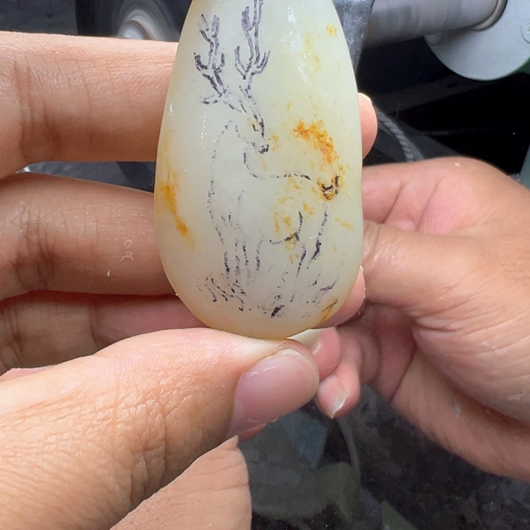 挂件未镶嵌定制和田玉凯*