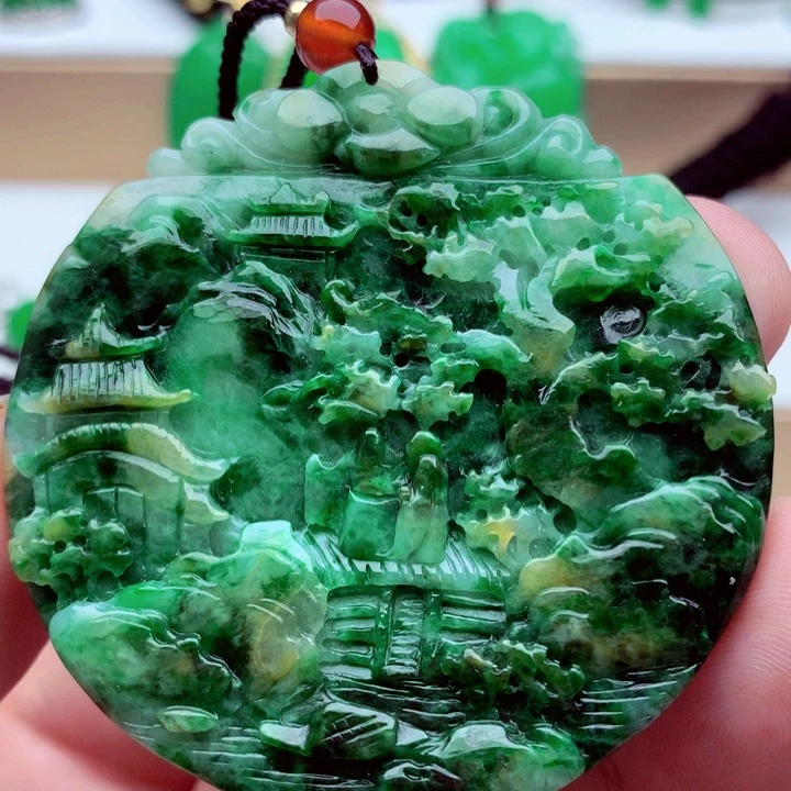 翡翠未镶嵌吊坠(不含链)