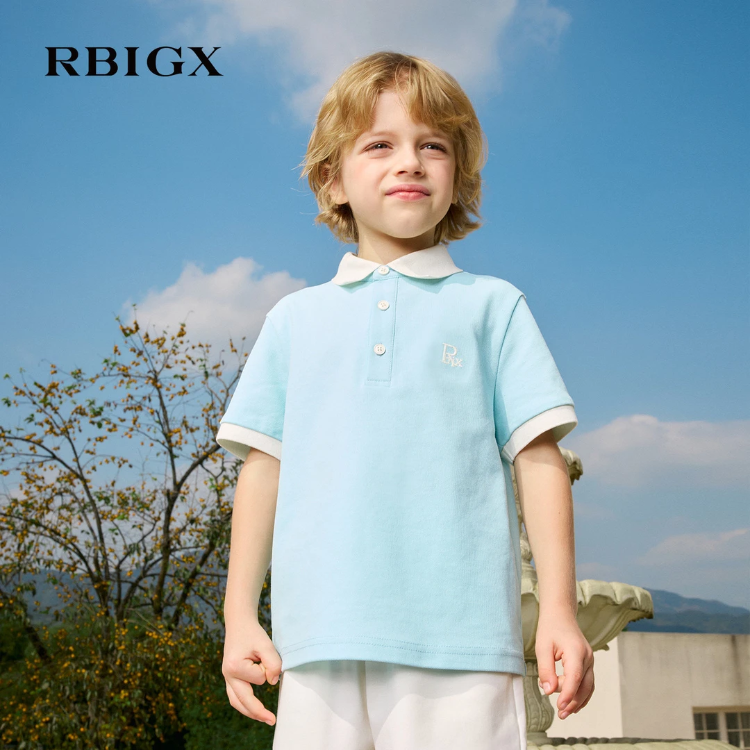 RBIGX瑞比克26夏季新款凉感抑菌短袖帅气短袖t恤polo衫DTZBR1624