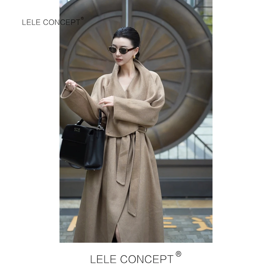 LELE CONCEPT丨【如一】都市气质时尚大领腰带款大衣FD25C0003W