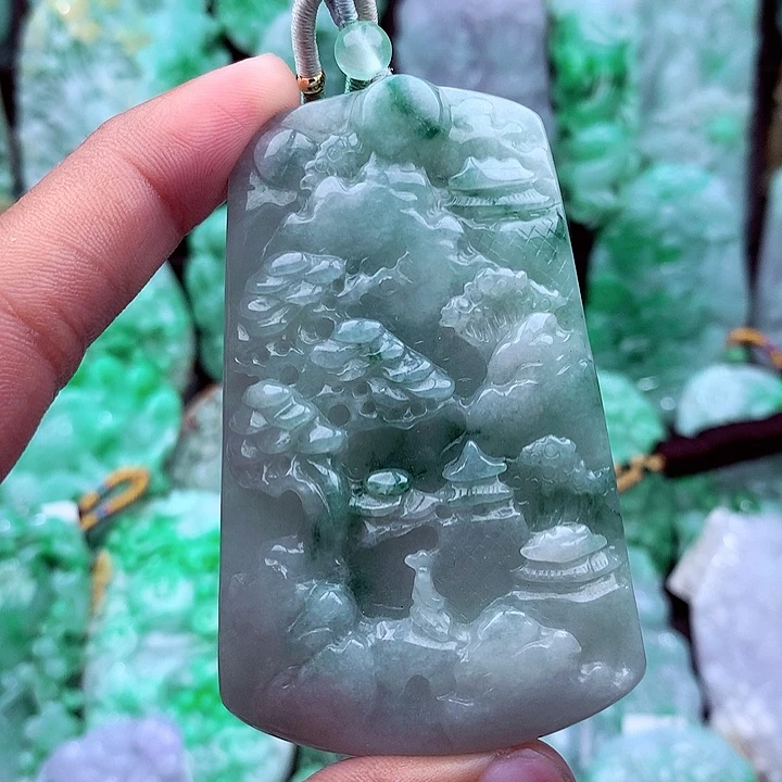 翡翠未镶嵌吊坠(不含链)